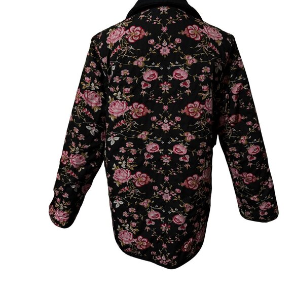Handmade Reversible Floral Quilted Jacket – Women’s Medium - Picture 10 of 11
